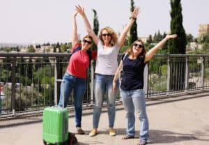 Amigas singles viajando