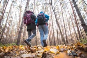 ruta de senderismo en otoño
