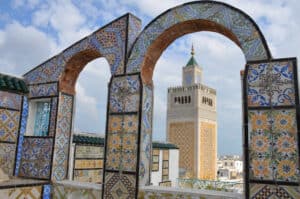 mezquita Zitouana en la ciudad de Tunez